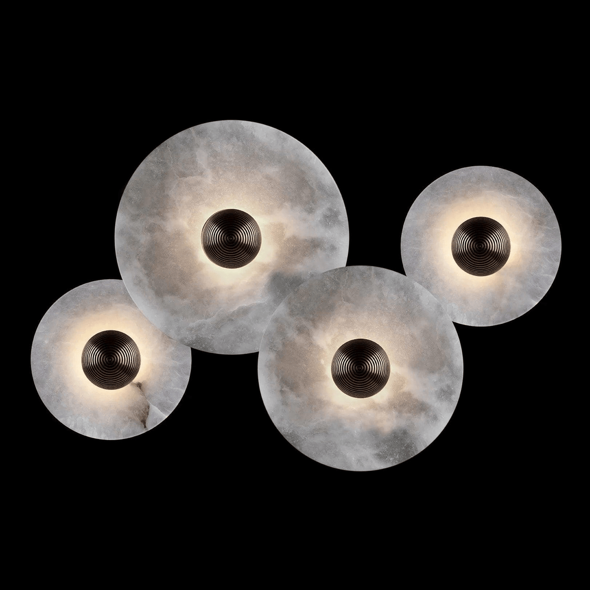 Albireria Minimalist Alabaster Ceiling Light