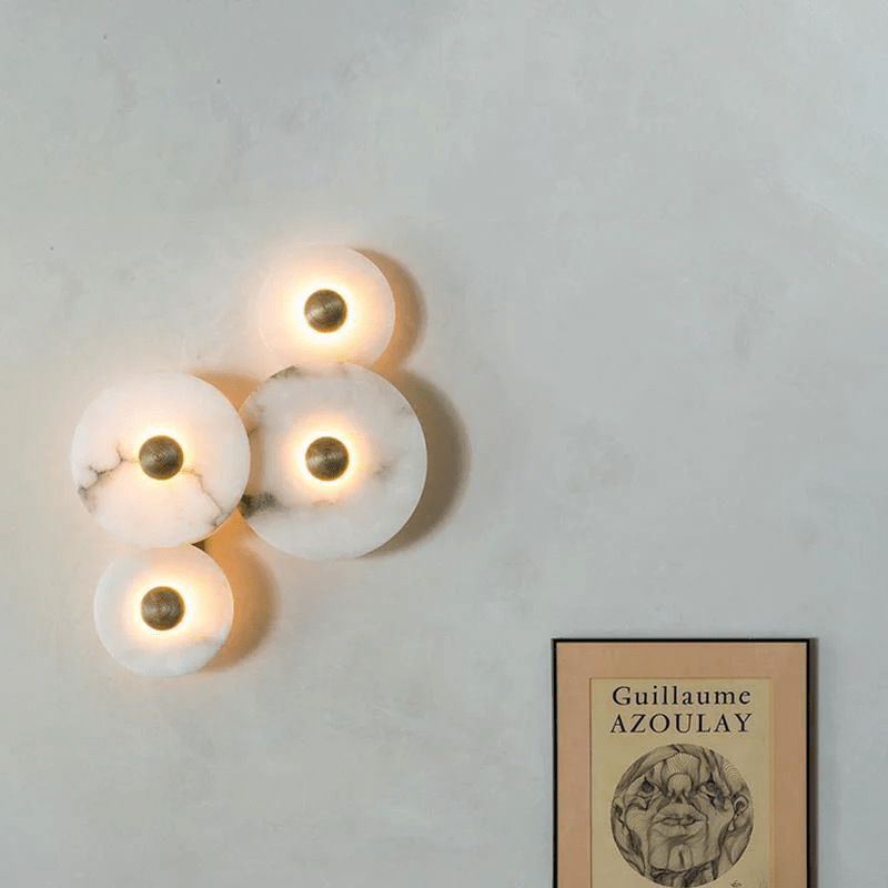 Albireria Minimalist Alabaster Ceiling Light