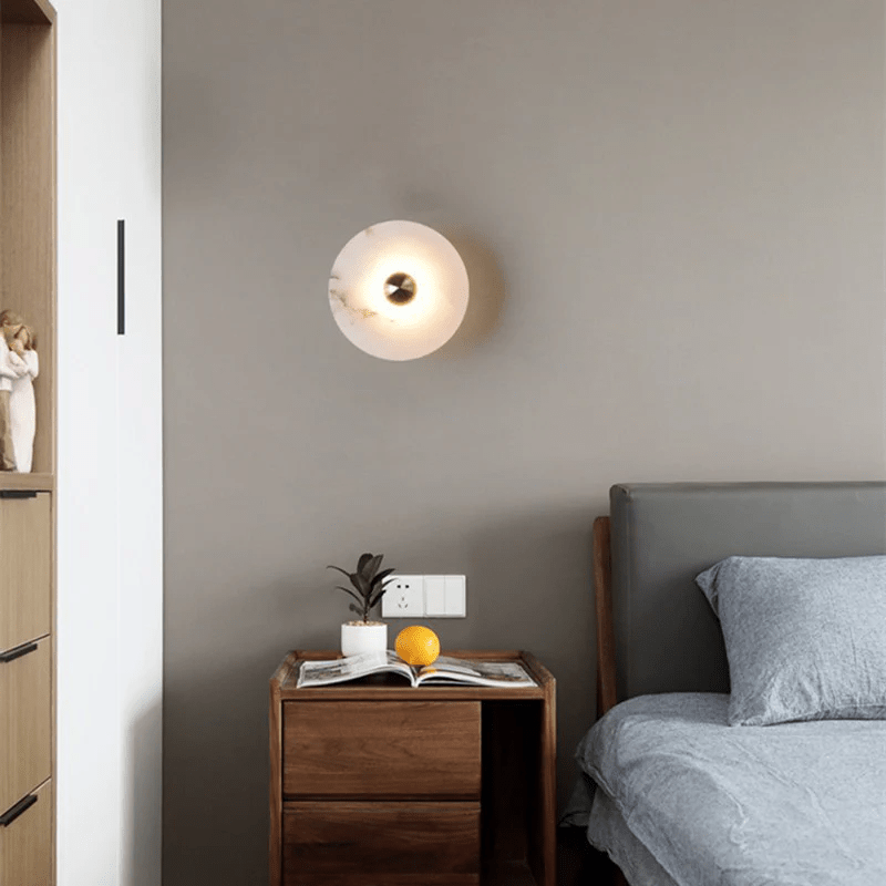 Albireria Minimalist Alabaster Ceiling Light