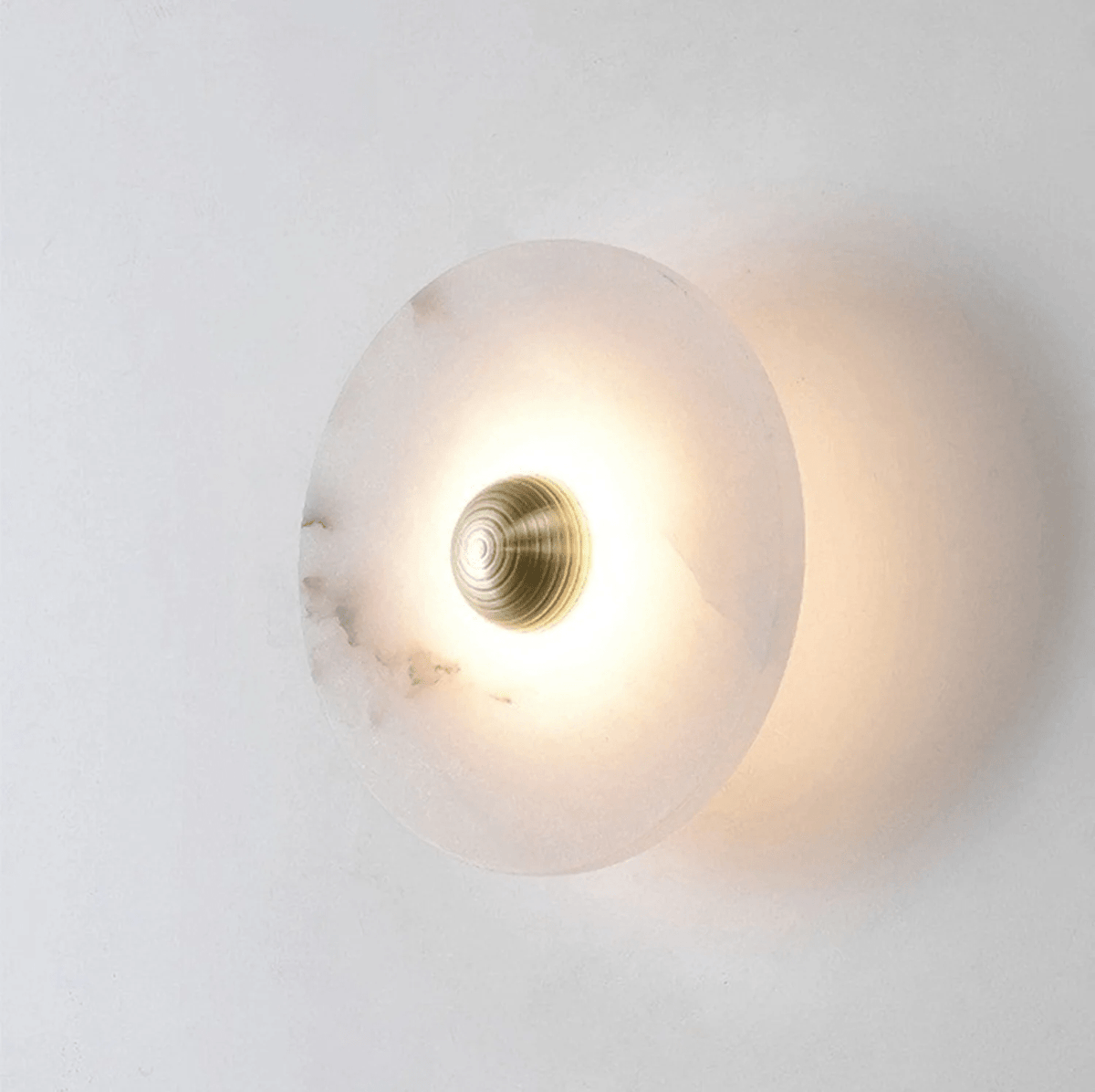 Albireria Minimalist Alabaster Ceiling Light