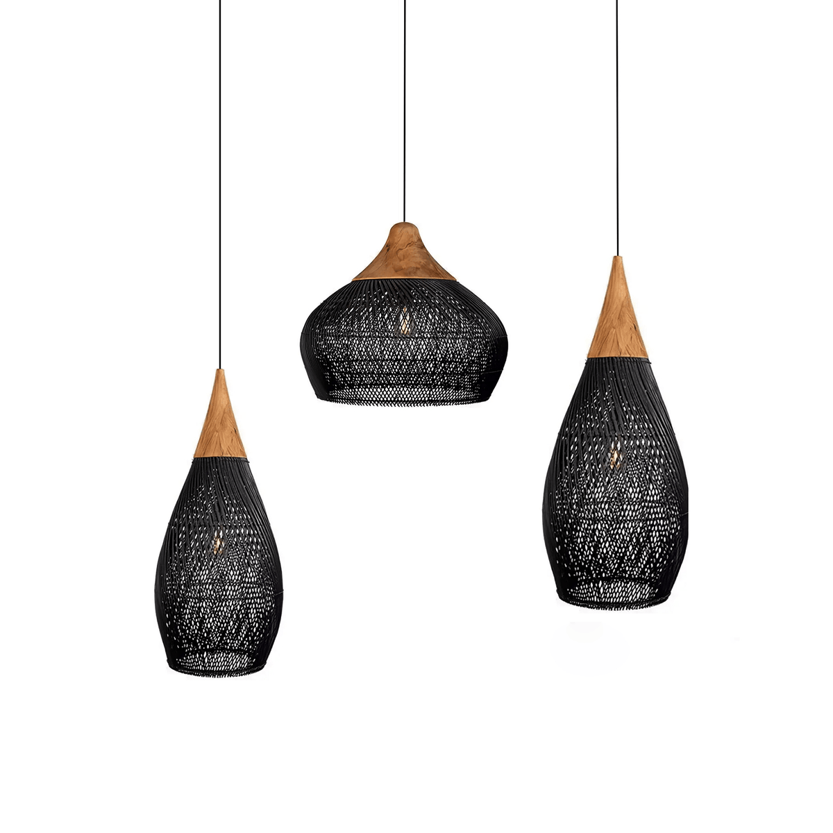 Junari Braided Rattan Pendant Lamp