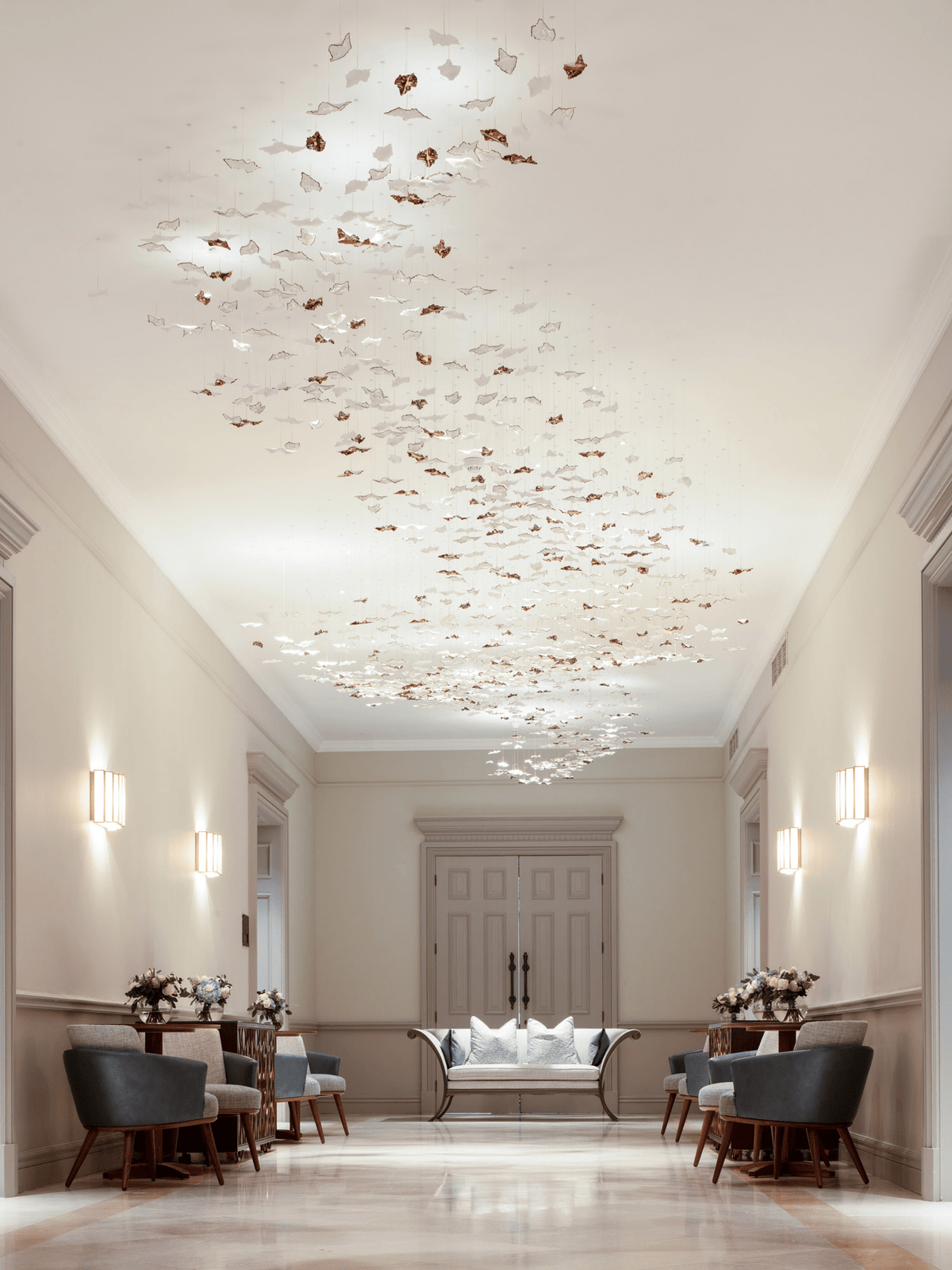 Folia Leaf Twisted Sculptural Customize Chandelier