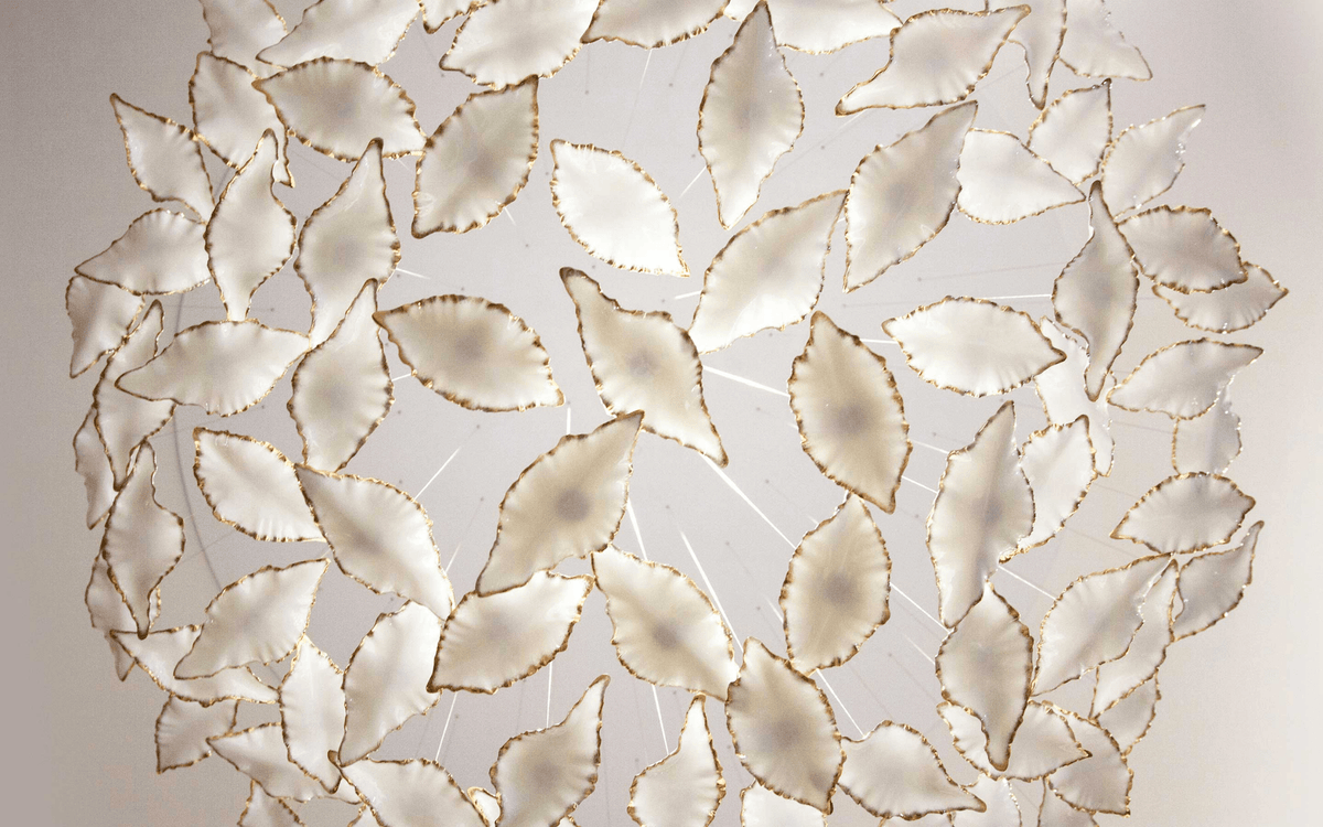 Folia Leaf Twisted Sculptural Customize Chandelier