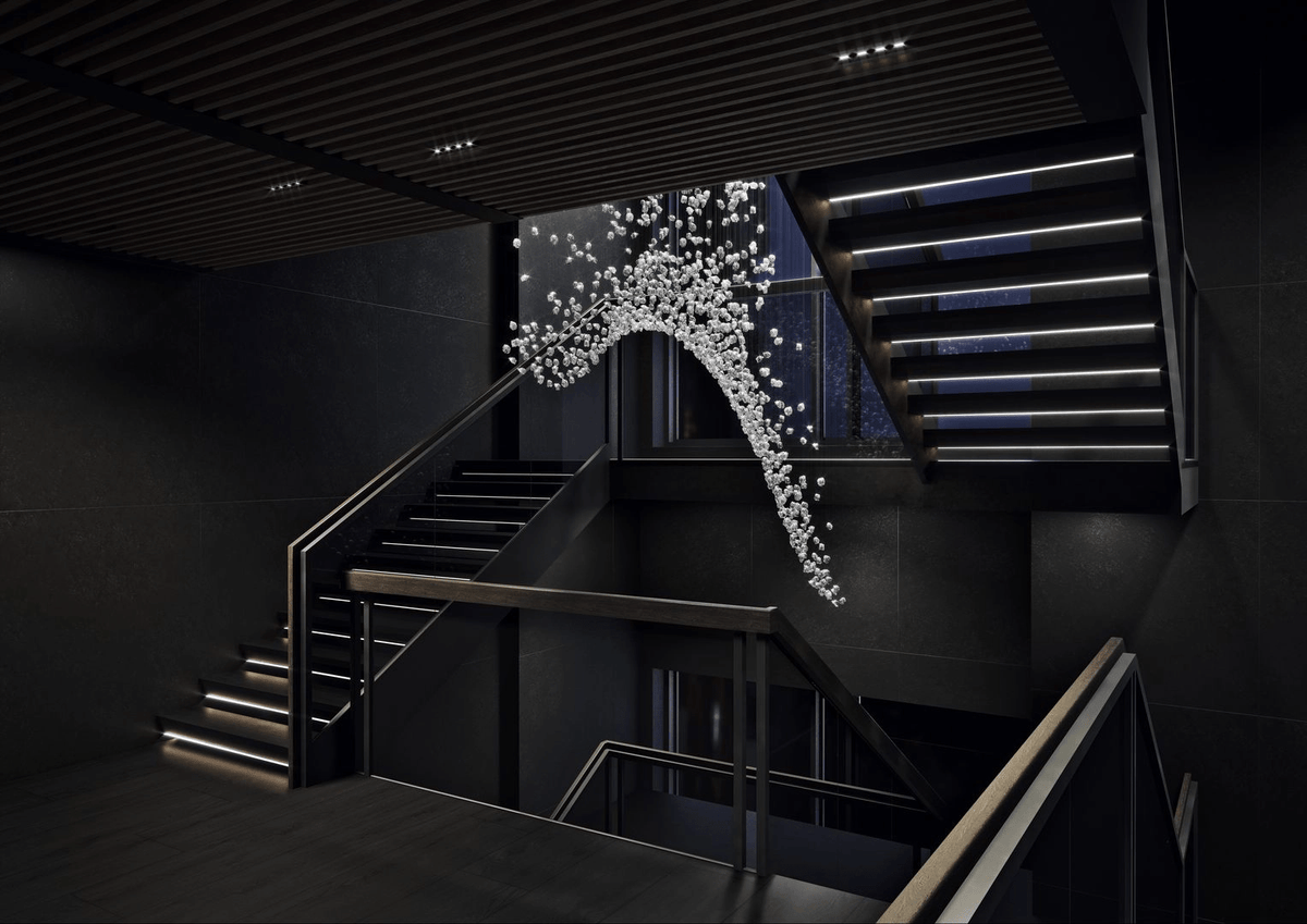 Elmsley Raw Crystal Chandelier