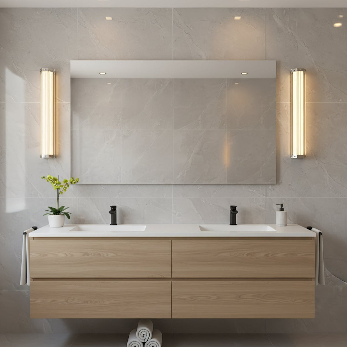 Veleella Hexagonal Glass Wall Lamp