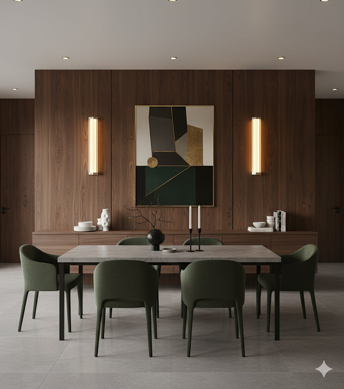 Veleella Hexagonal Glass Wall Lamp