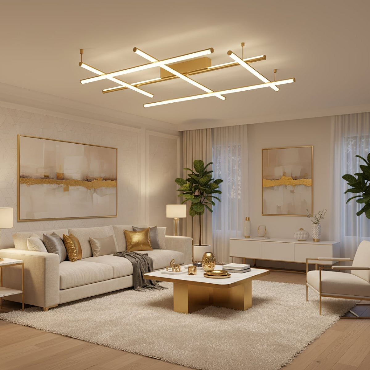 Thayer Geometric Linear Ceiling Lamp