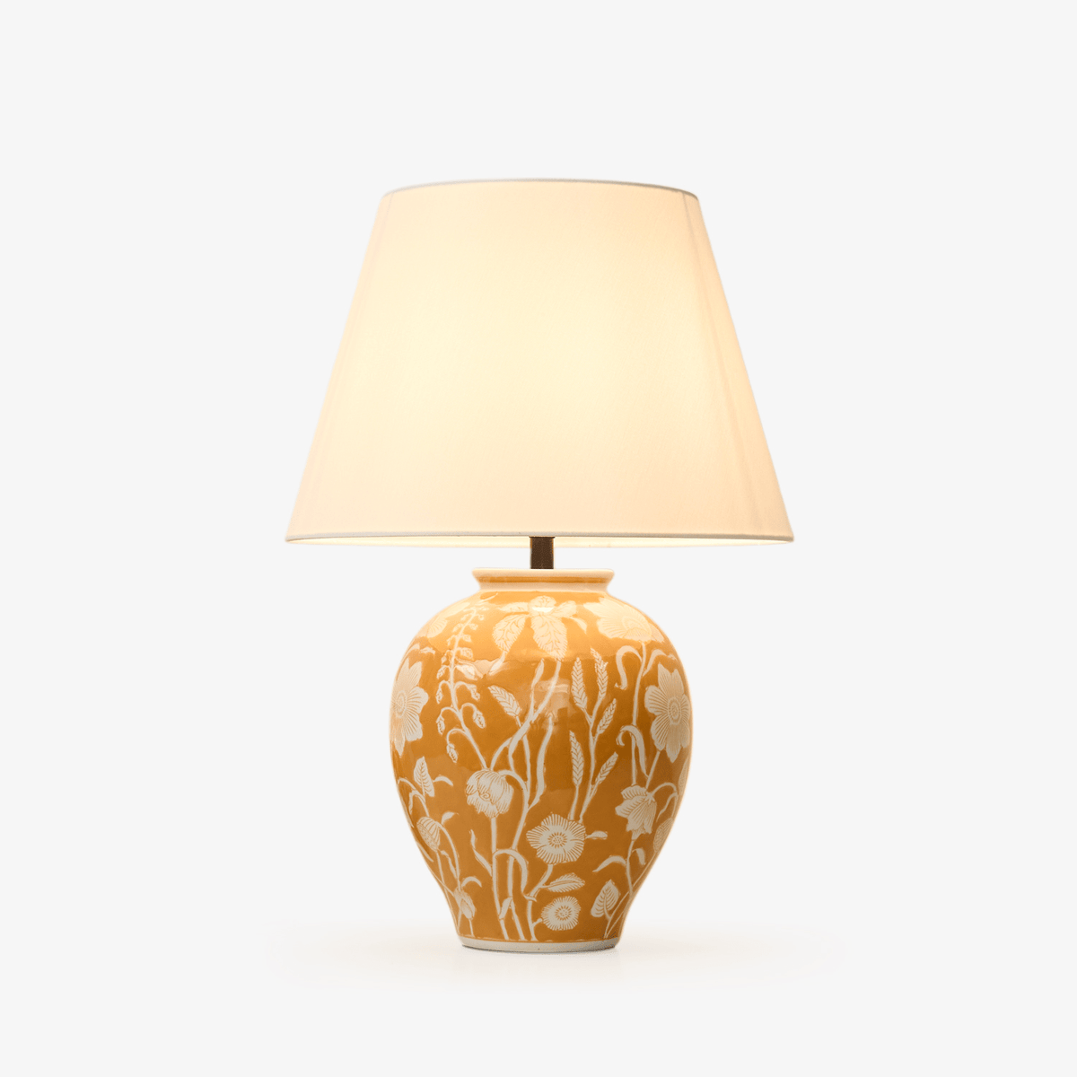 Dahlia Floral Ceramic Table Lamp