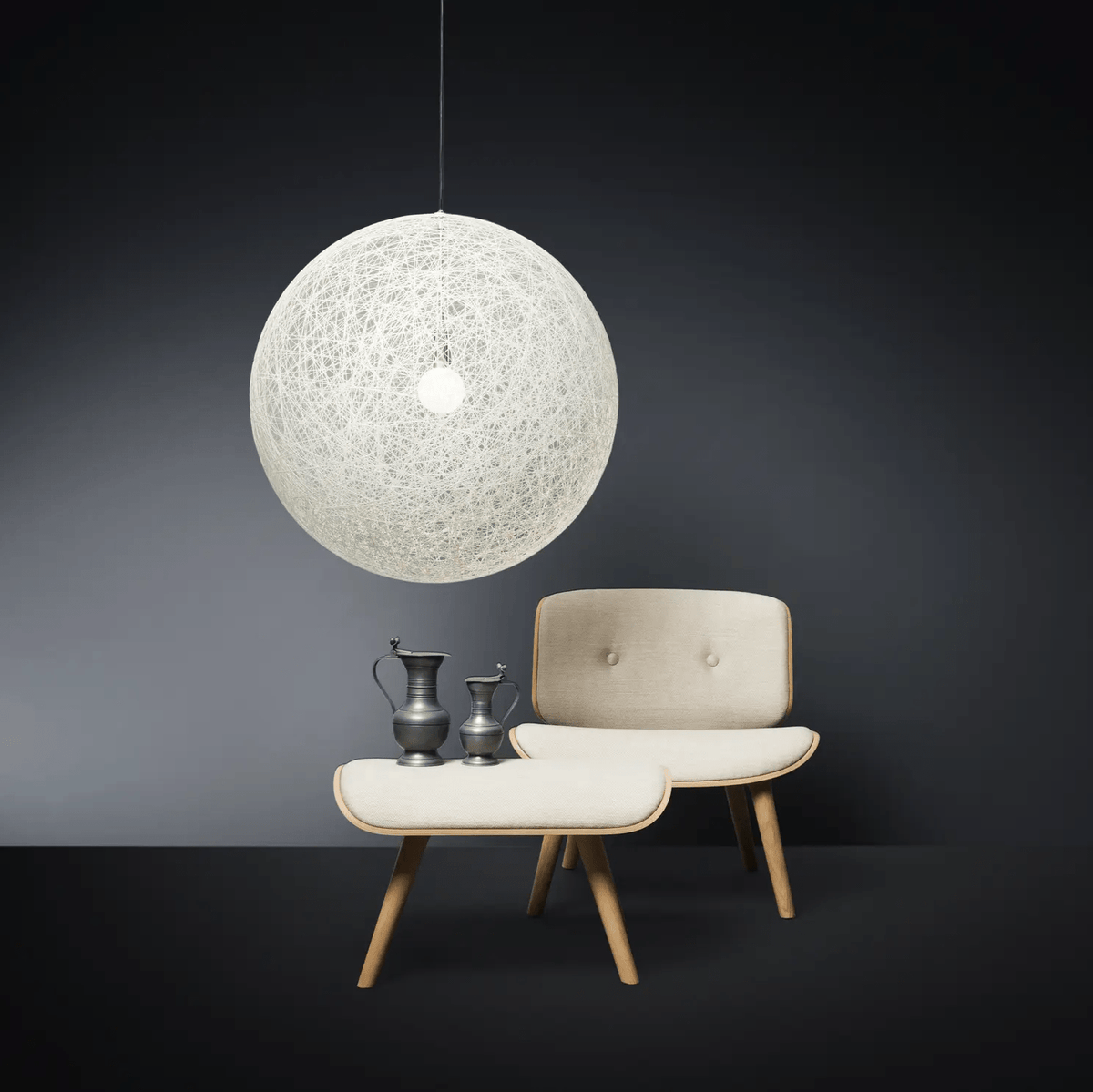Caloette Spherical Woven Pendant Light