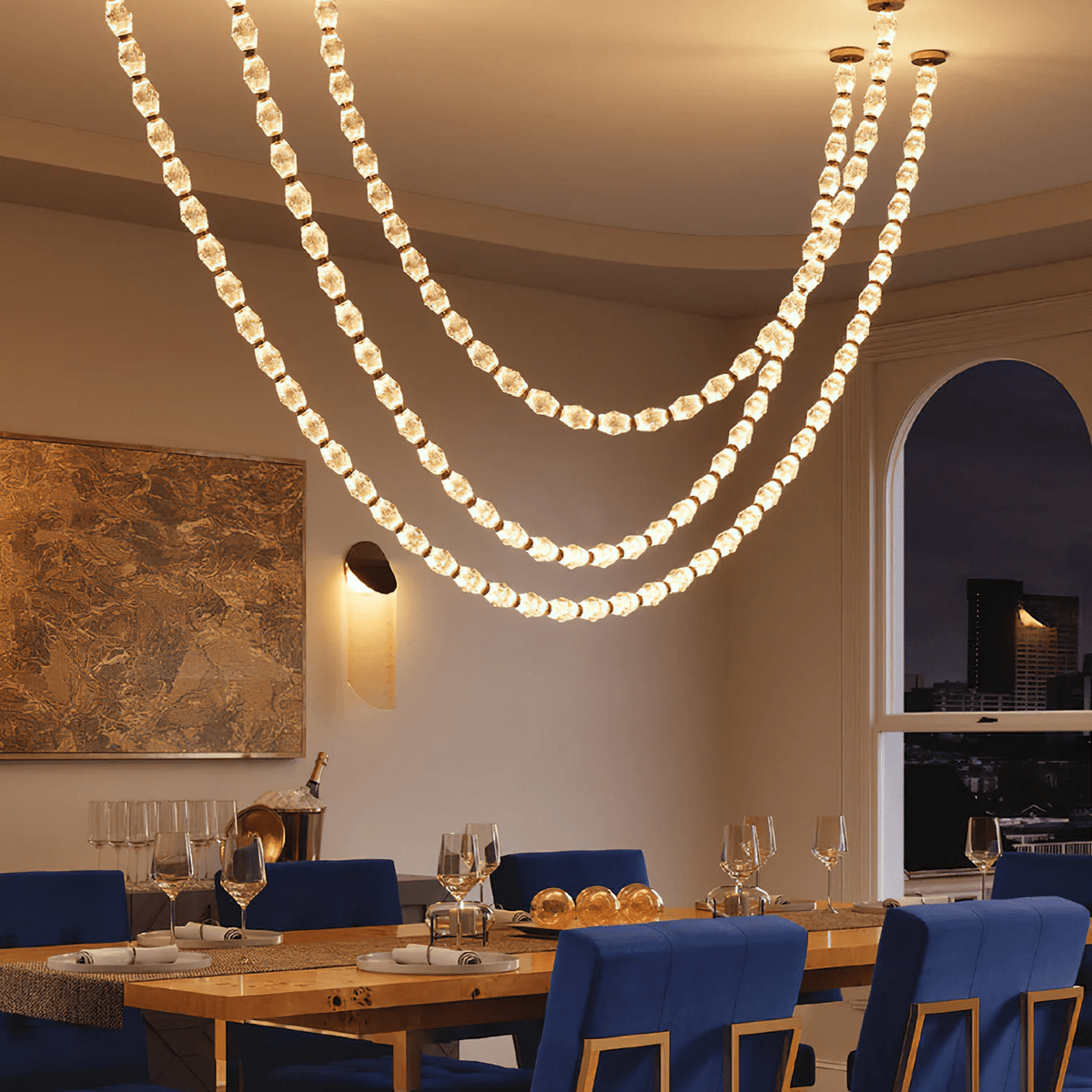 Rivière Crystal Garland Chandelier