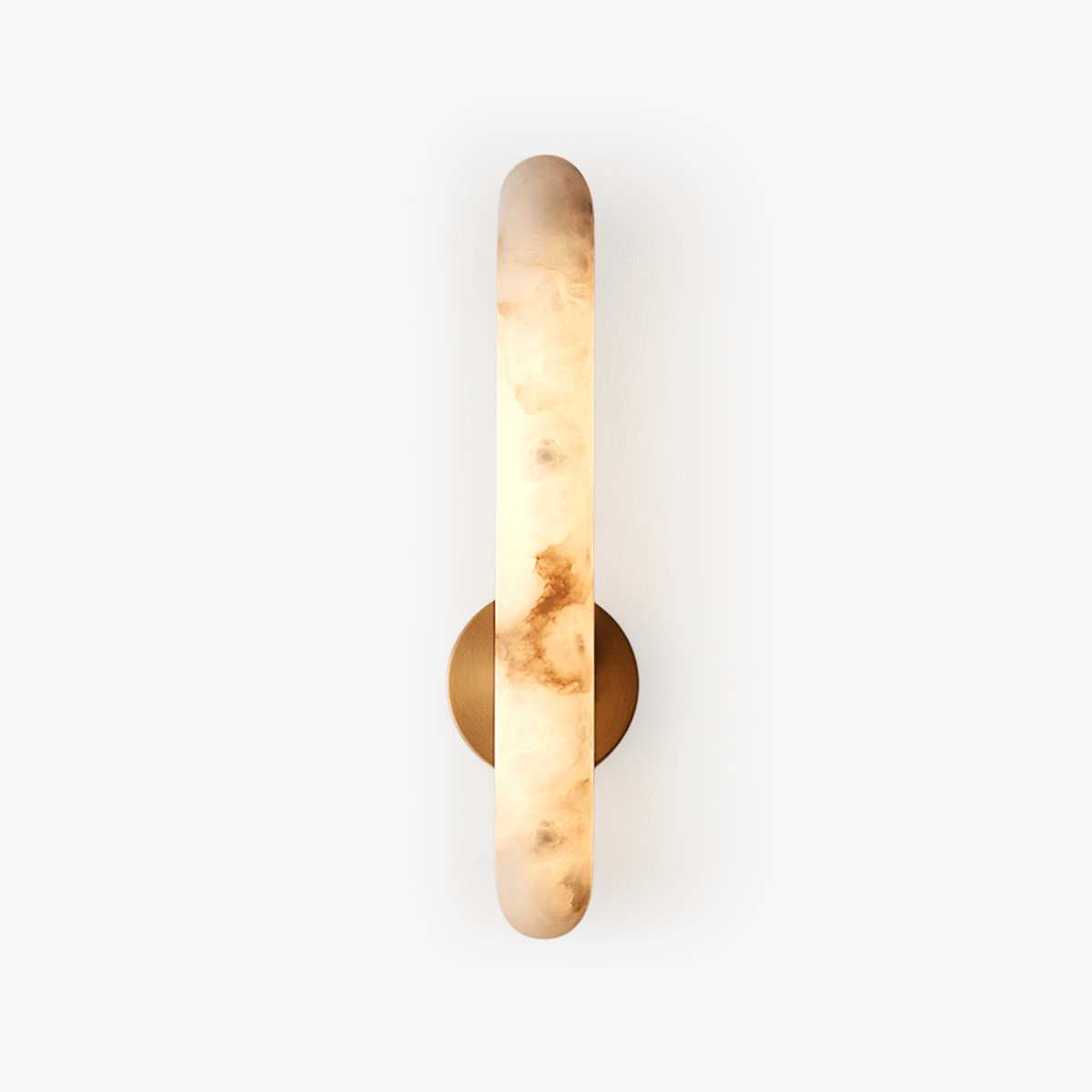 Nivoina Amber Alabaster Rod Sconce