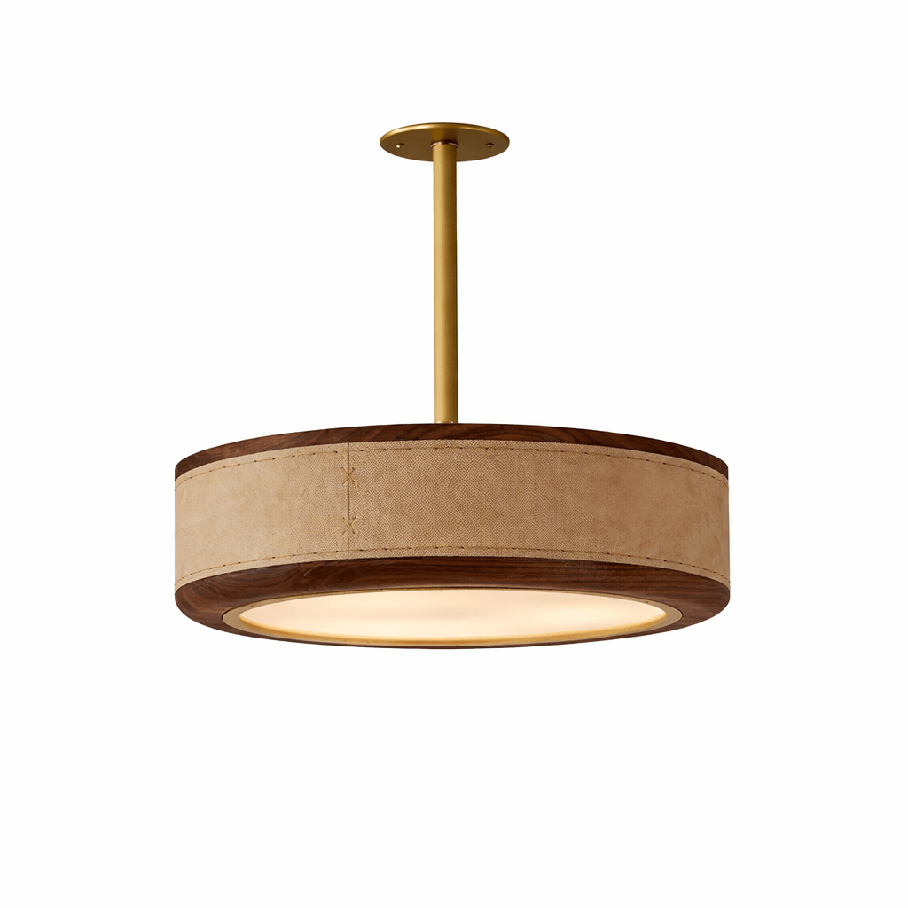 Marlowe Crafted Leather Ceiling Light