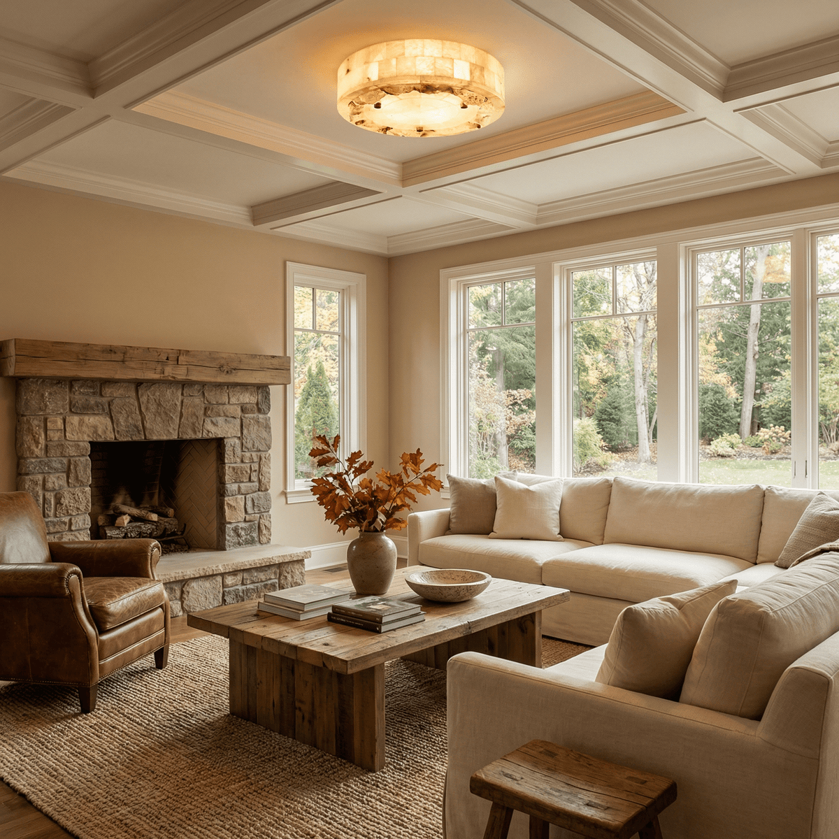 Albaeria Alabaster Ceiling Light