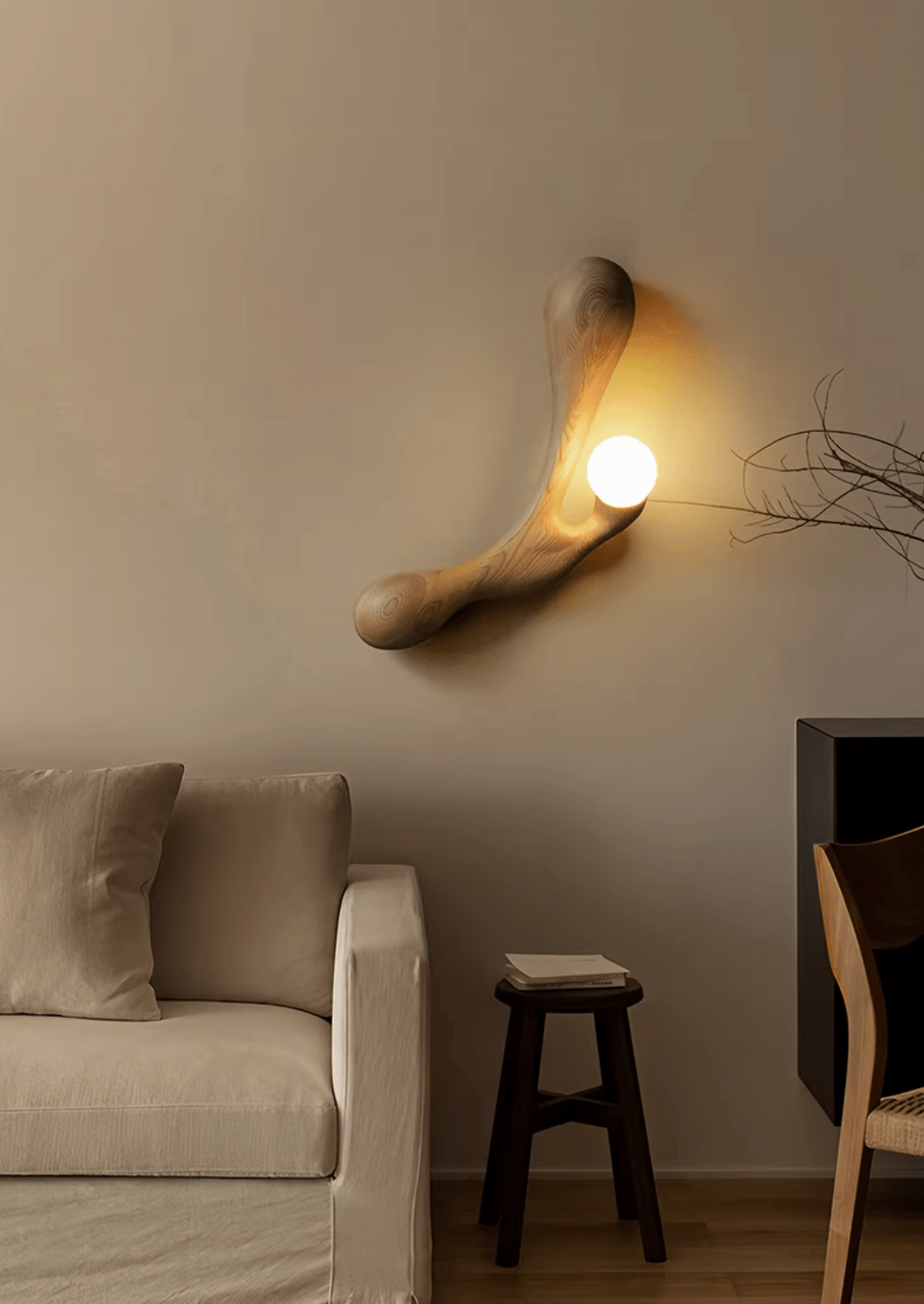 Auralith Drift Wood Wall Lamp