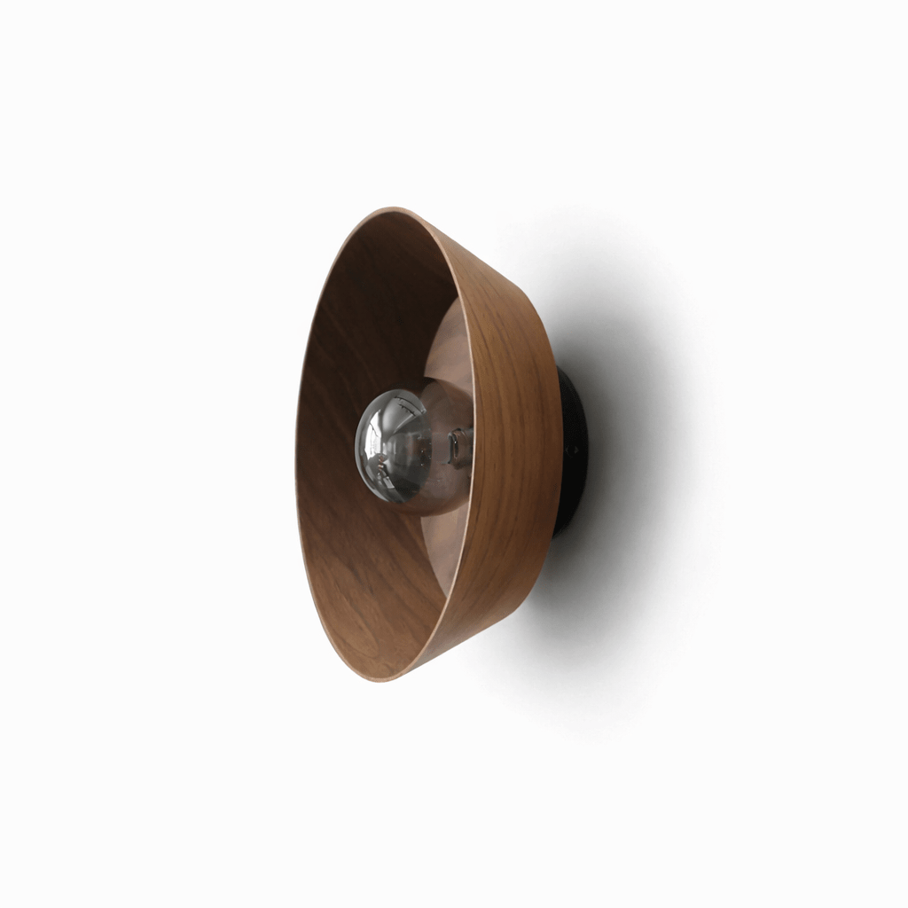 Rinalise Wood Disc Wall Light