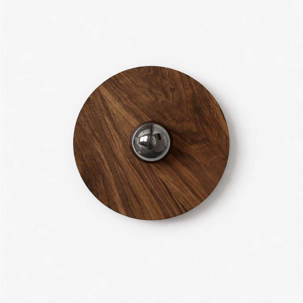 Rinalise Wood Disc Wall Light