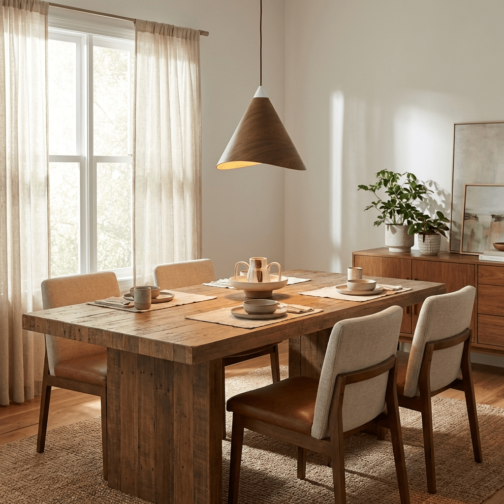 Riniveria Wood Swag Pendant Light