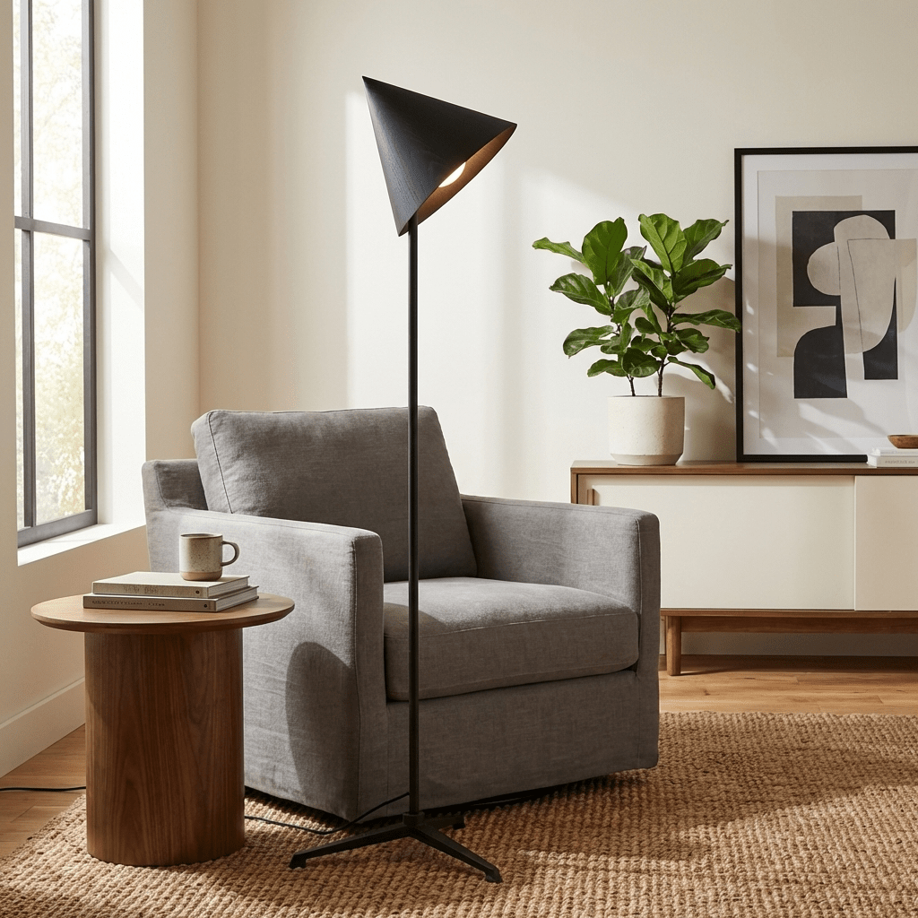 Rookspire Wood Floor Lamp