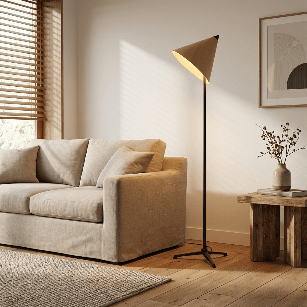 Rookspire Wood Floor Lamp