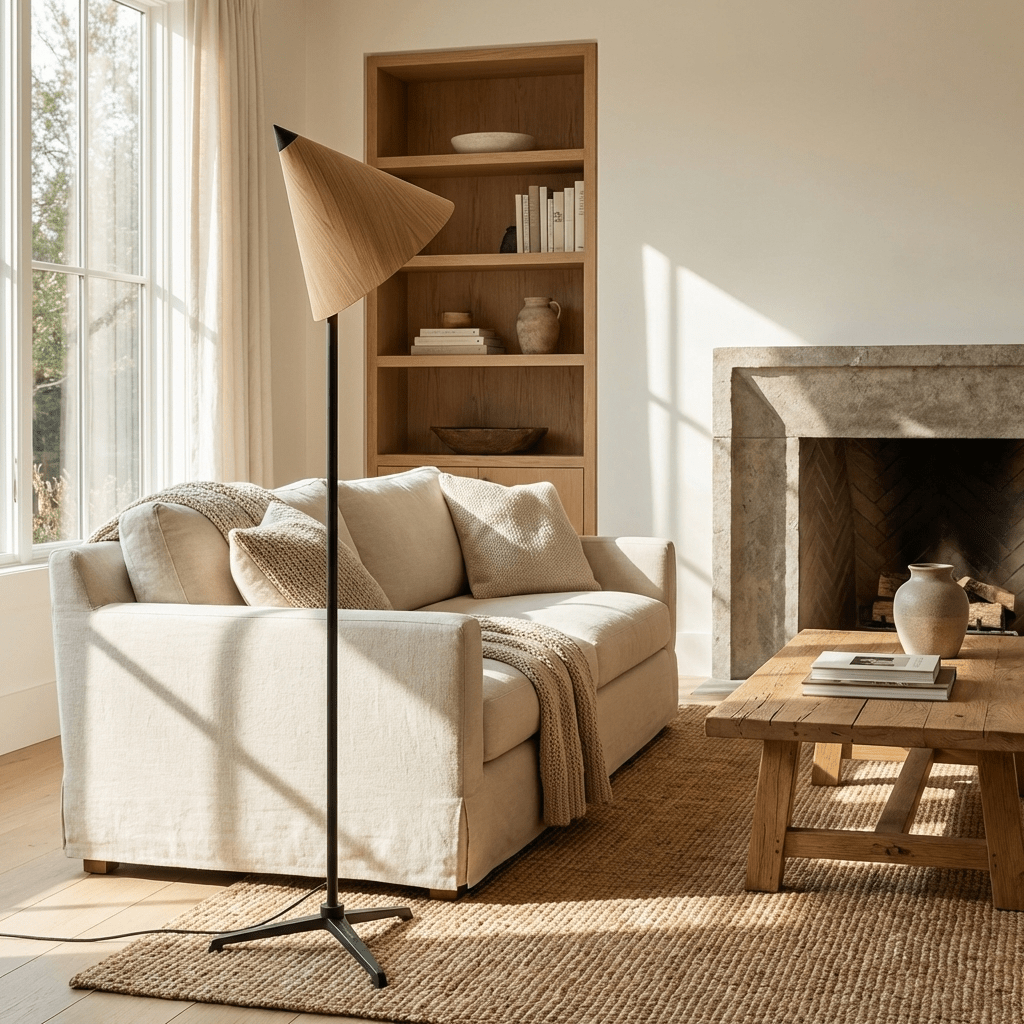 Rookspire Wood Floor Lamp