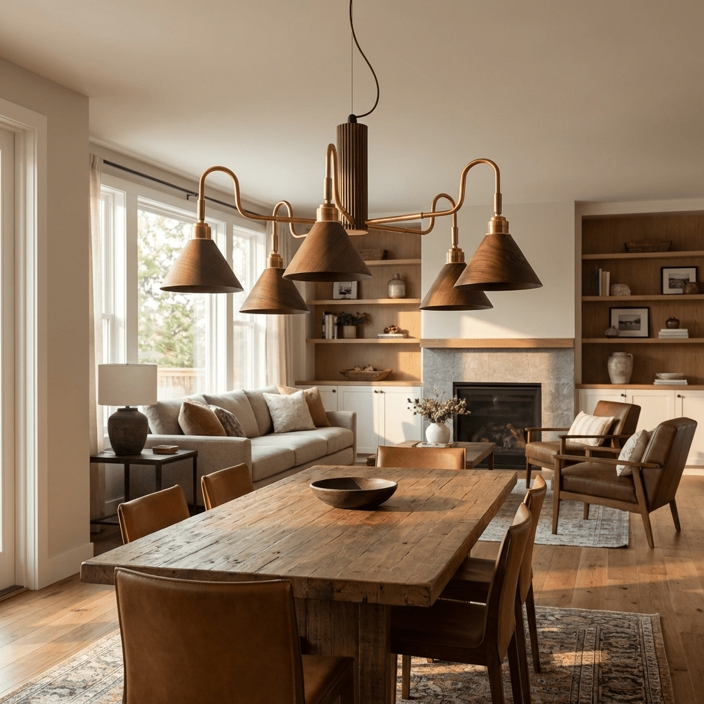 Valcor Wood Chandelier