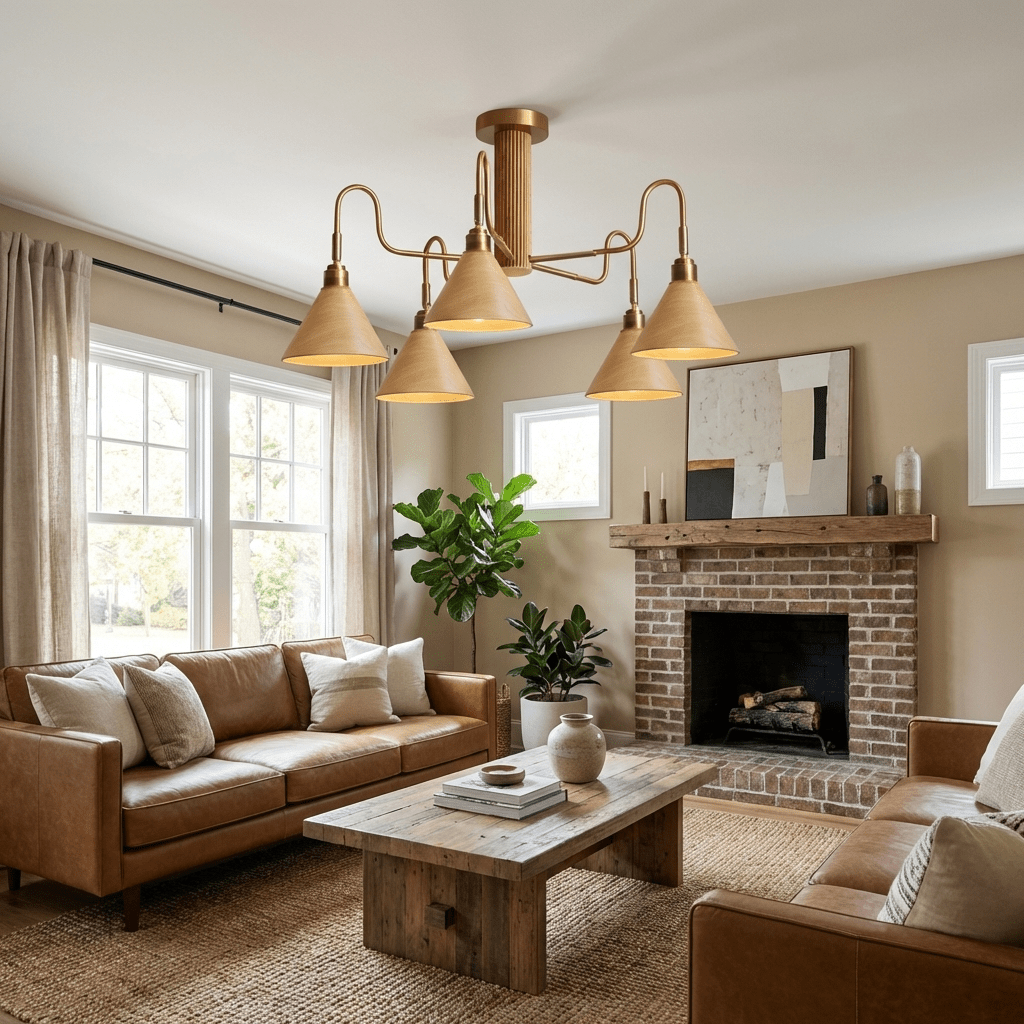 Valcor Wood Chandelier