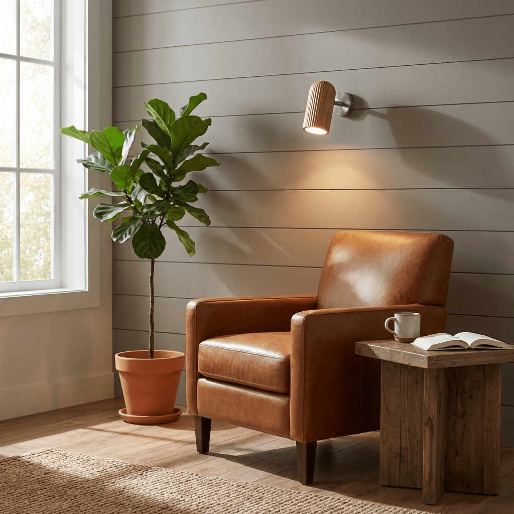 Silenor Wood Wall Light