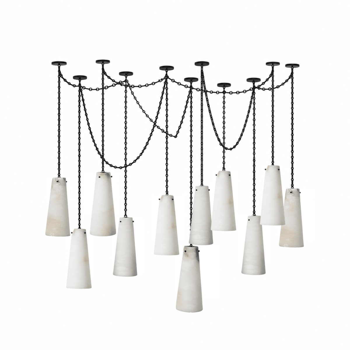 Teriisira Industrial Cascade Chain Chandelier