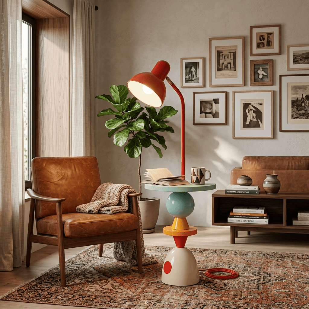 Zelora Playform Color Block Table Lamp