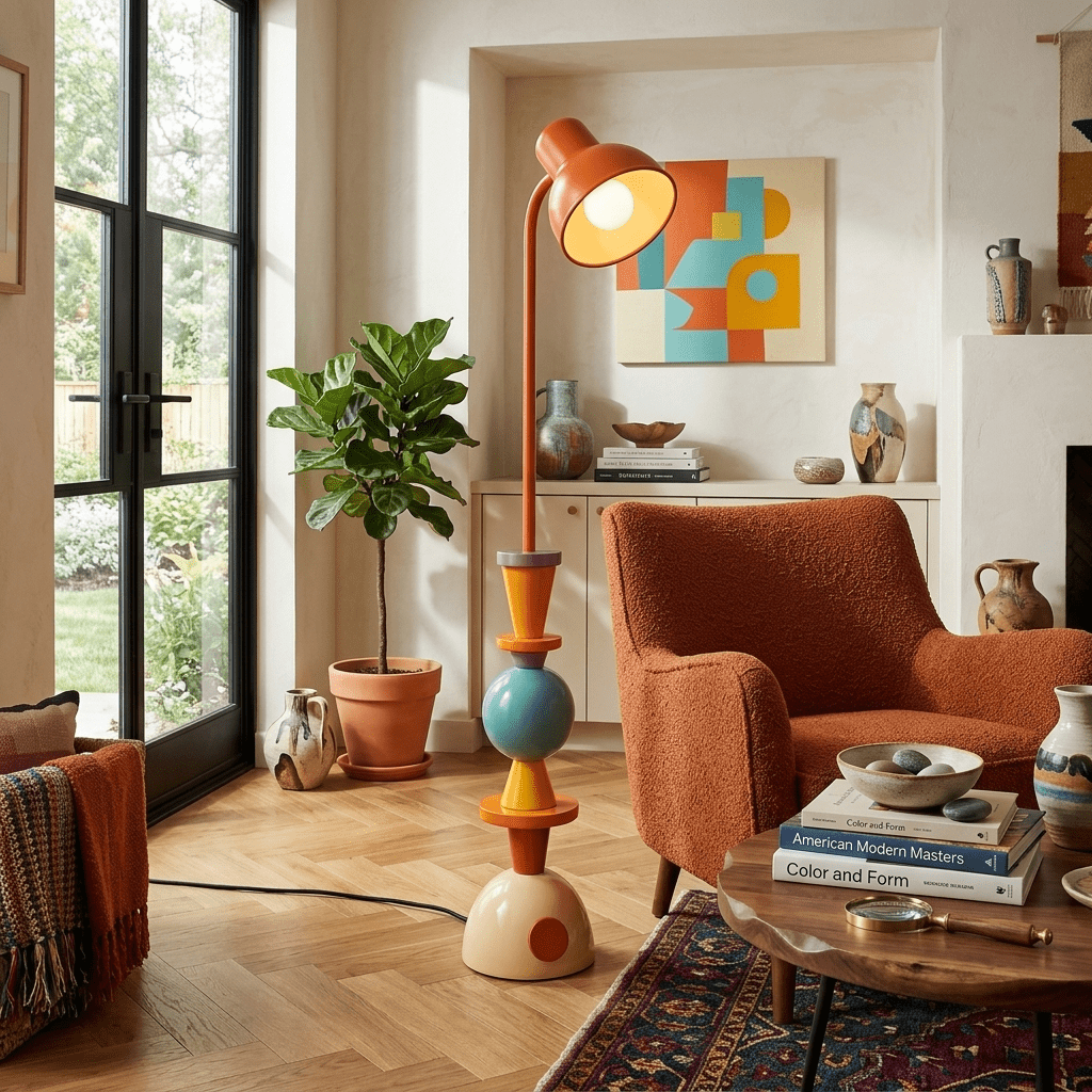 Zelora Playform Color Block Table Lamp