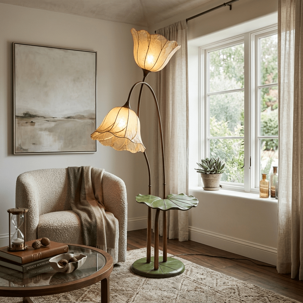 Avenelle Lotus Bloom Floor Lamp