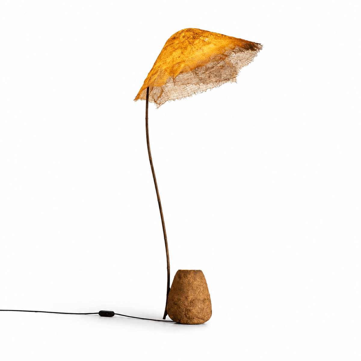 Verdelia Linen Canopy Floor Lamp