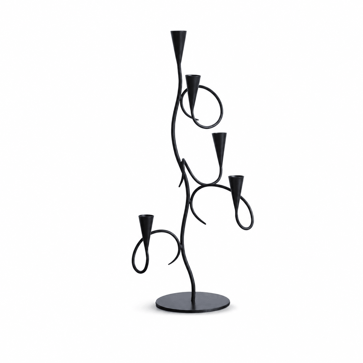 Orinoian Iron Vine Multi-Arm Candle Holder