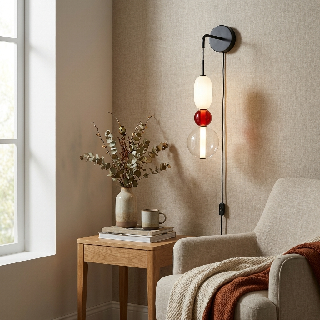 Vesperine Candied Glass Plug-in Wall Light