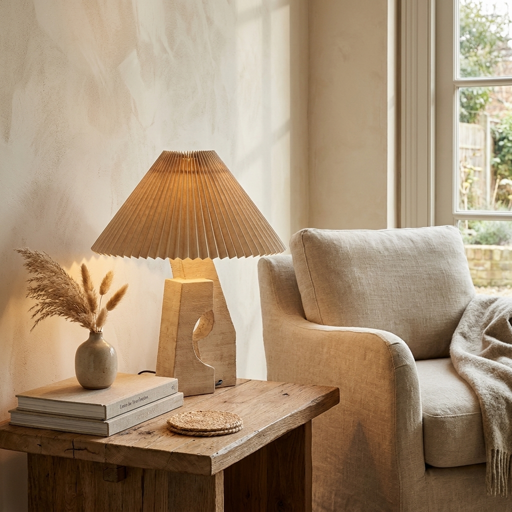 Renisielle Arch Form Pleated Table Lamp