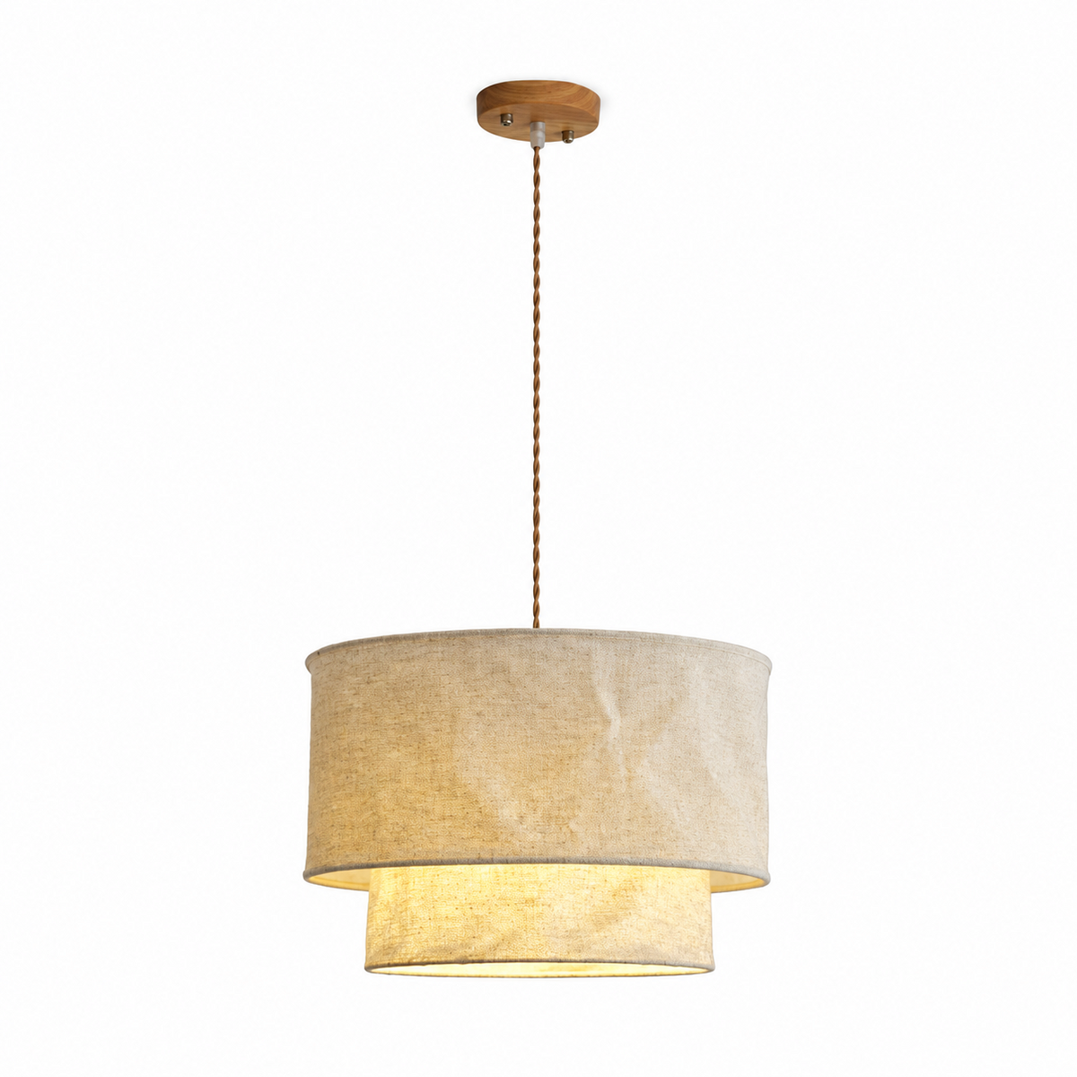 Merrinford Linen Drum Pendant Lamp