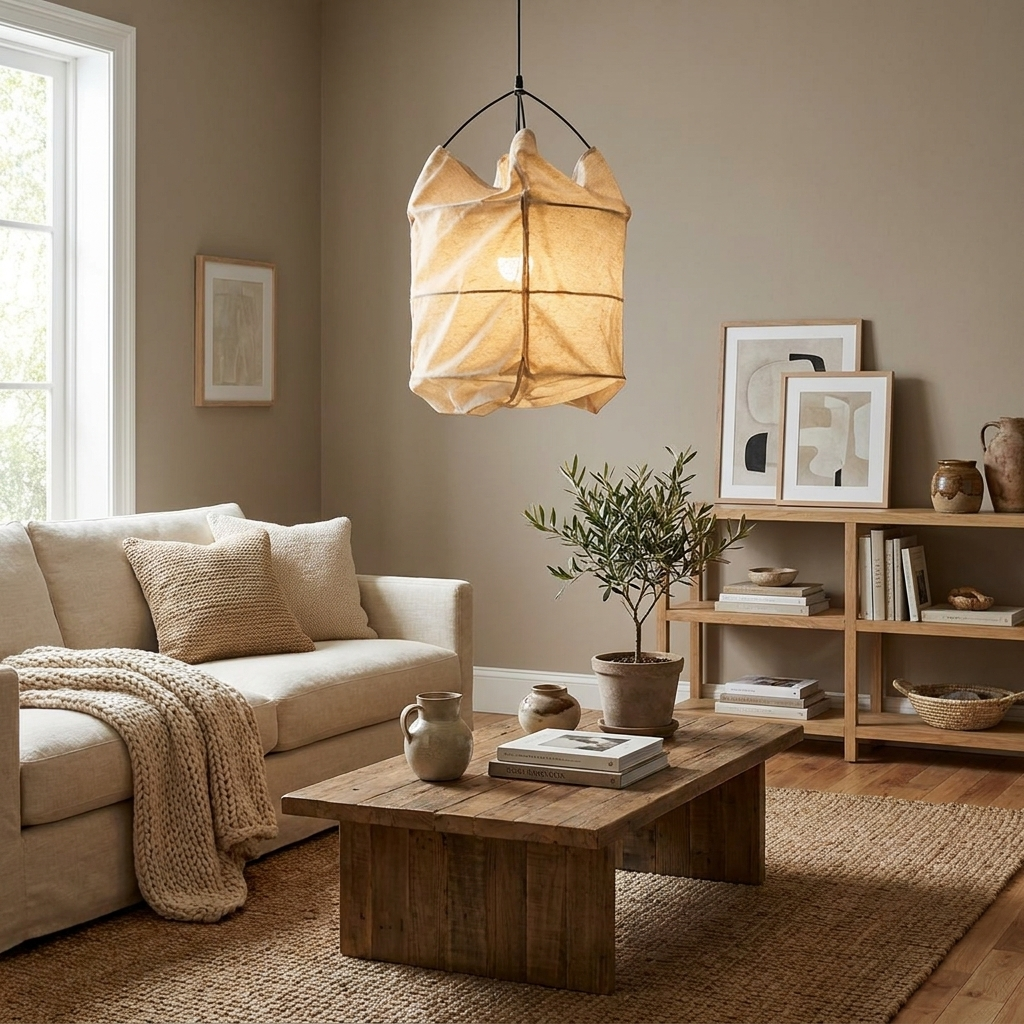 Southvale Fabric Cage Pendant Lamp