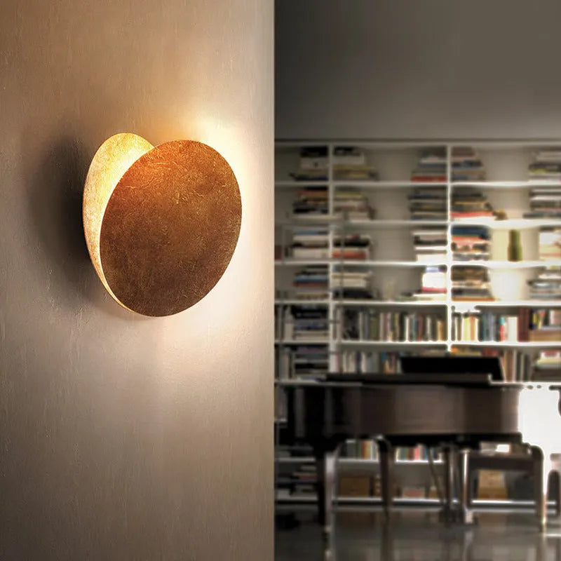 Gutekal Modern Minimalist Round Moon Eclipse Wall Lamp