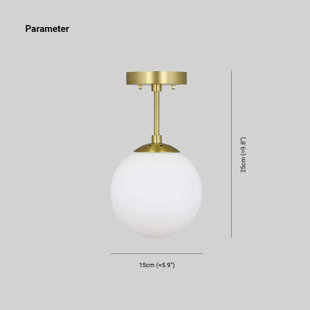 Malvo Ceiling Light Semi-Flush Mount Glass-Relic Pieces