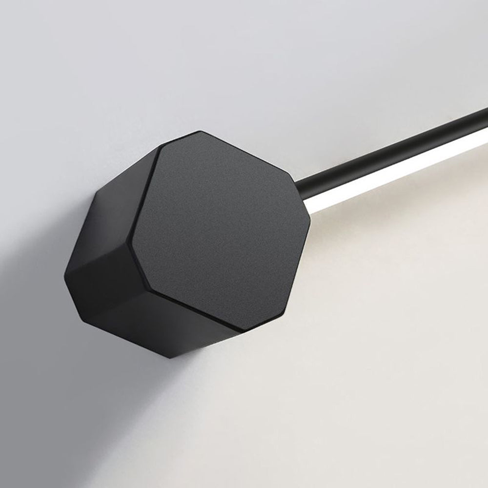 Tovilok Minimalist Square Linear Metal/ Wall Lamp, Black/White