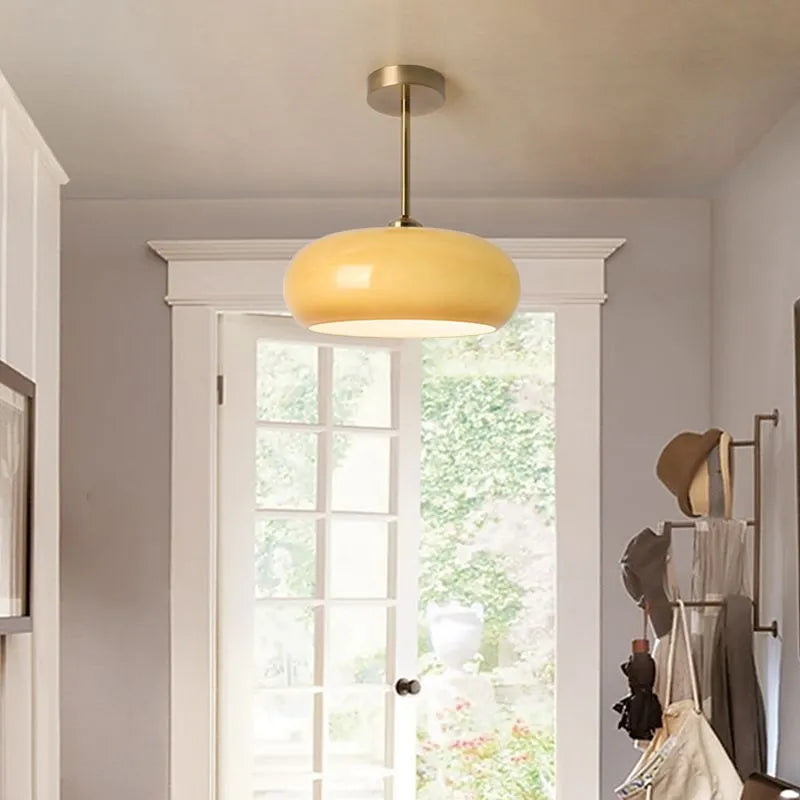Vensia Ceiling Light Glass Flush Mount-Relic Pieces