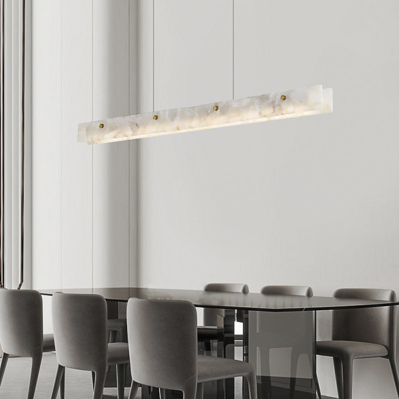 Gelegid Modern LED Pendant Light White Marble Dining Room/Bar