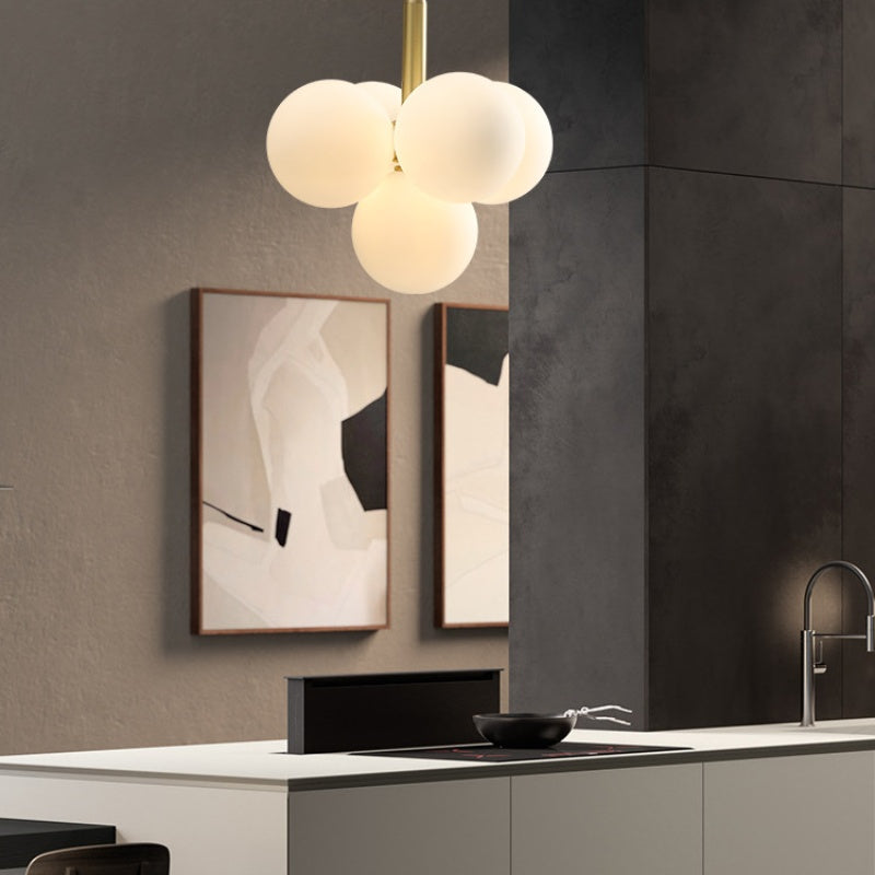 Reporad Nordic LED Chandelier Metal Glass Living Room/Bedroom