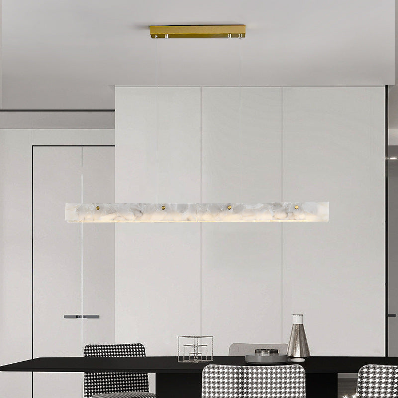 Gelegid Modern LED Pendant Light White Marble Dining Room/Bar