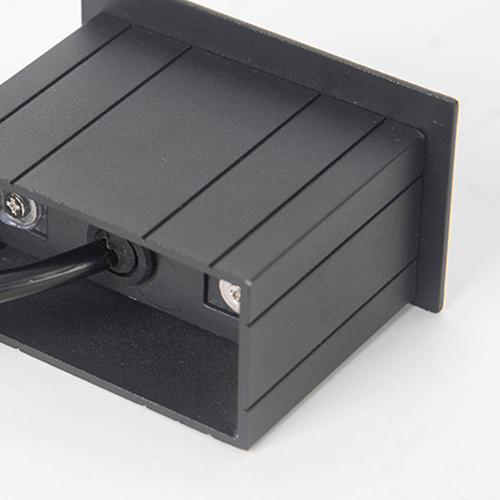 Calvorn Step Light Modern Rectangular Black Outdoor-Relic Pieces
