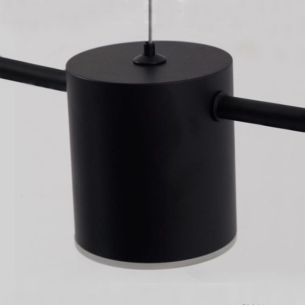 Melorot Minimalist Multi Metal Pendant Light, Black/Gold
