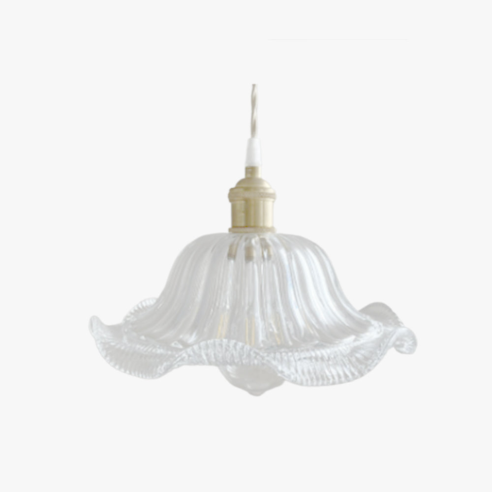 Ledivar Art Deco Blown Brass & Glass Pendant Light, 7 Styles