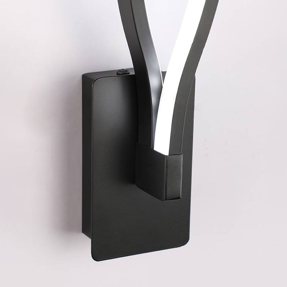 Vipirur Wave Modern Simple Wall Lamp, Black & White