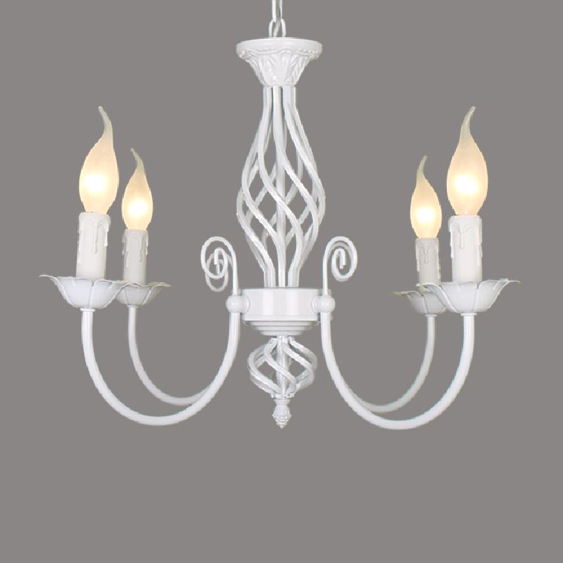 Wilakus Pendant Light Candle Retro, Metal/Glass, Black/White, Restaurant