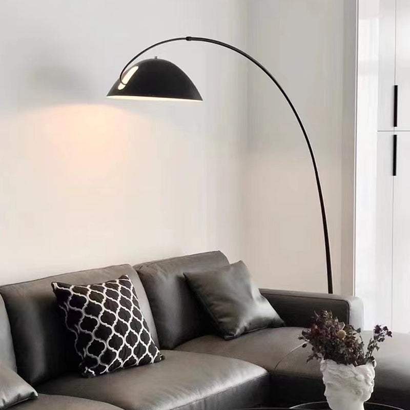 Gomedas Modrn Fishing Rod Metal Floor Lamp, Black